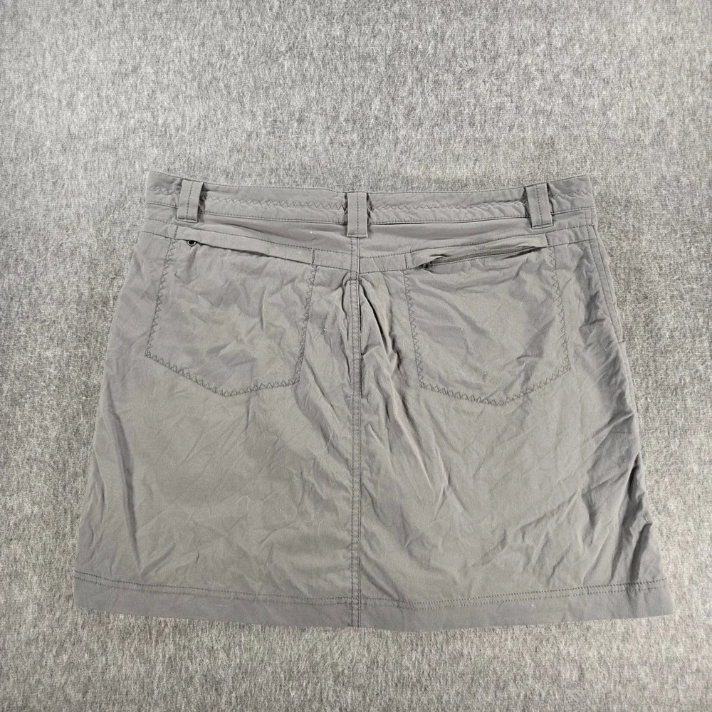 Eddie Bauer Travex Skort Womens 12 Gray Hiking Outdoor Stretch Performance‎